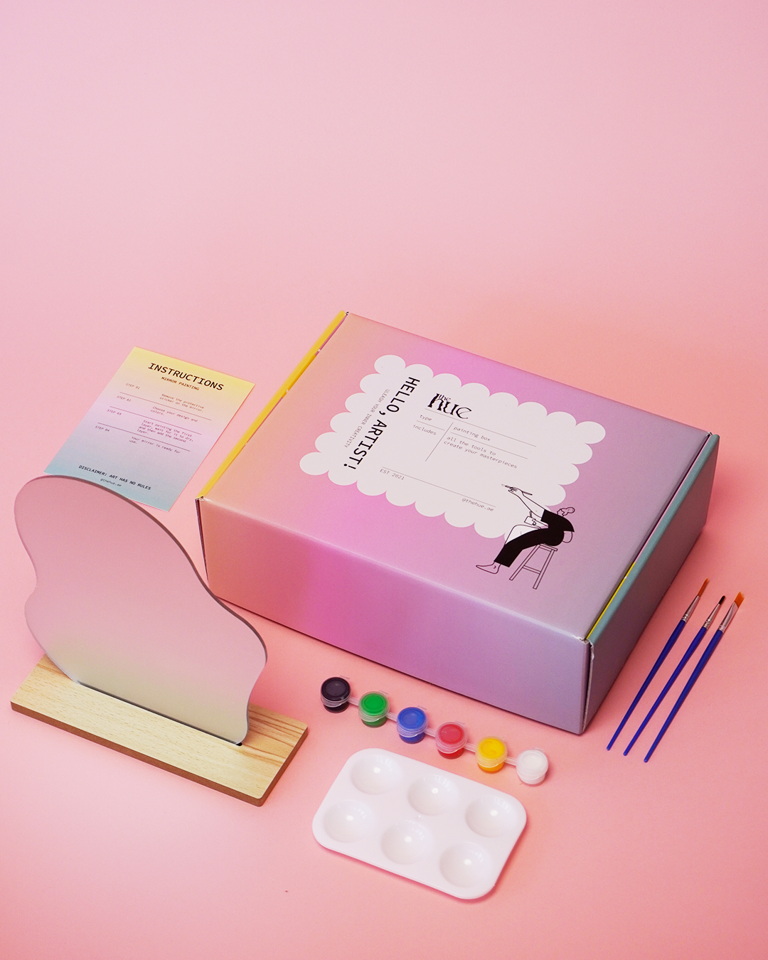 Wavy Mirror Painting Box