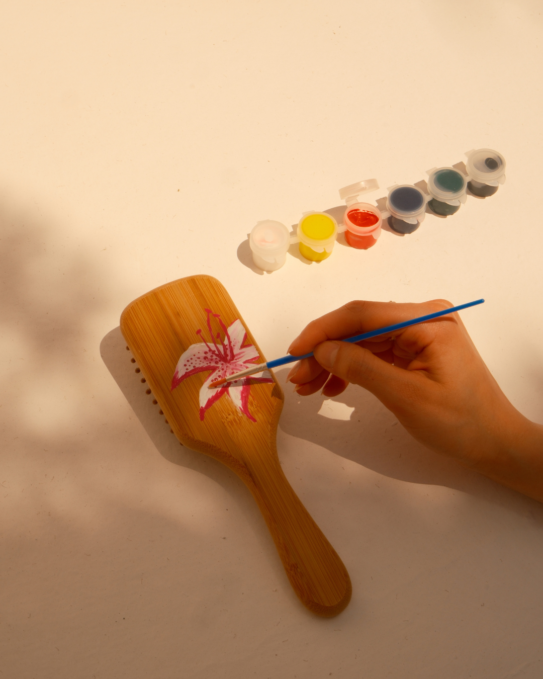 Wooden Brush Painting Box