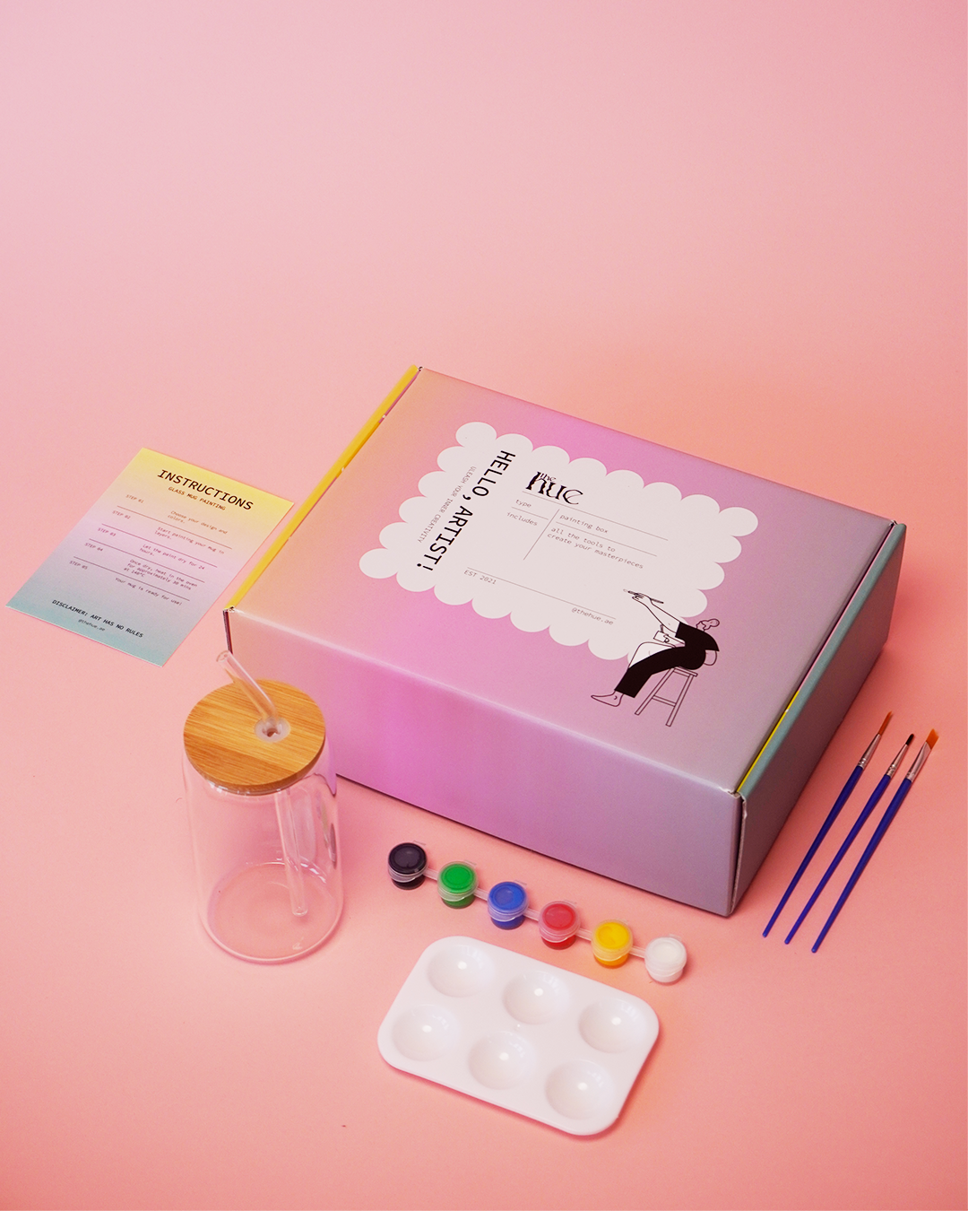 Glass Tumblr Painting Box