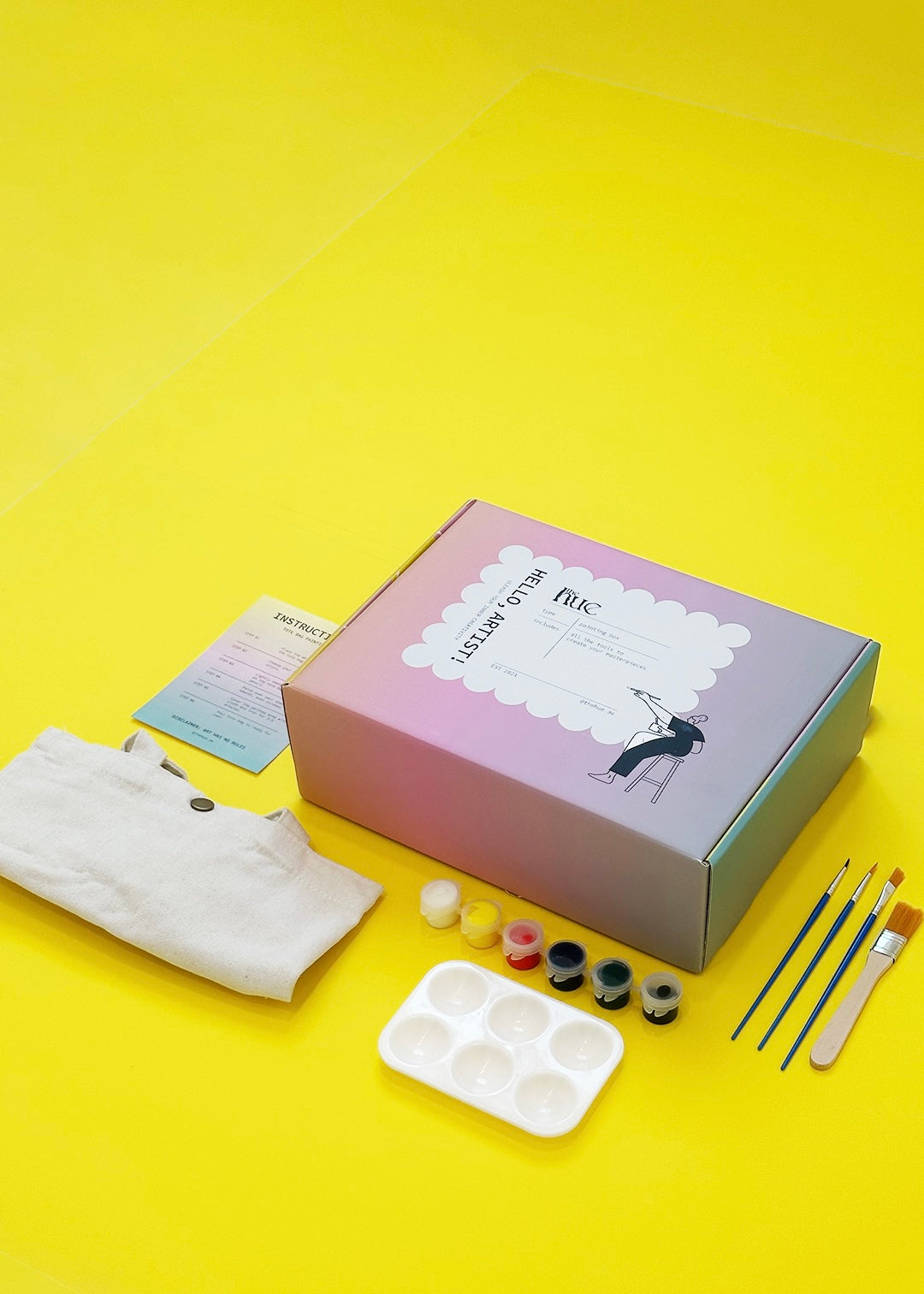 Mini Tote Bag Painting Box